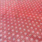 Double Sided Furoshiki 50cm | Asanoha Sakura (navy/red)