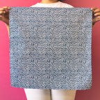 Double Sided Furoshiki 50cm | Asanoha Sakura (navy/red)