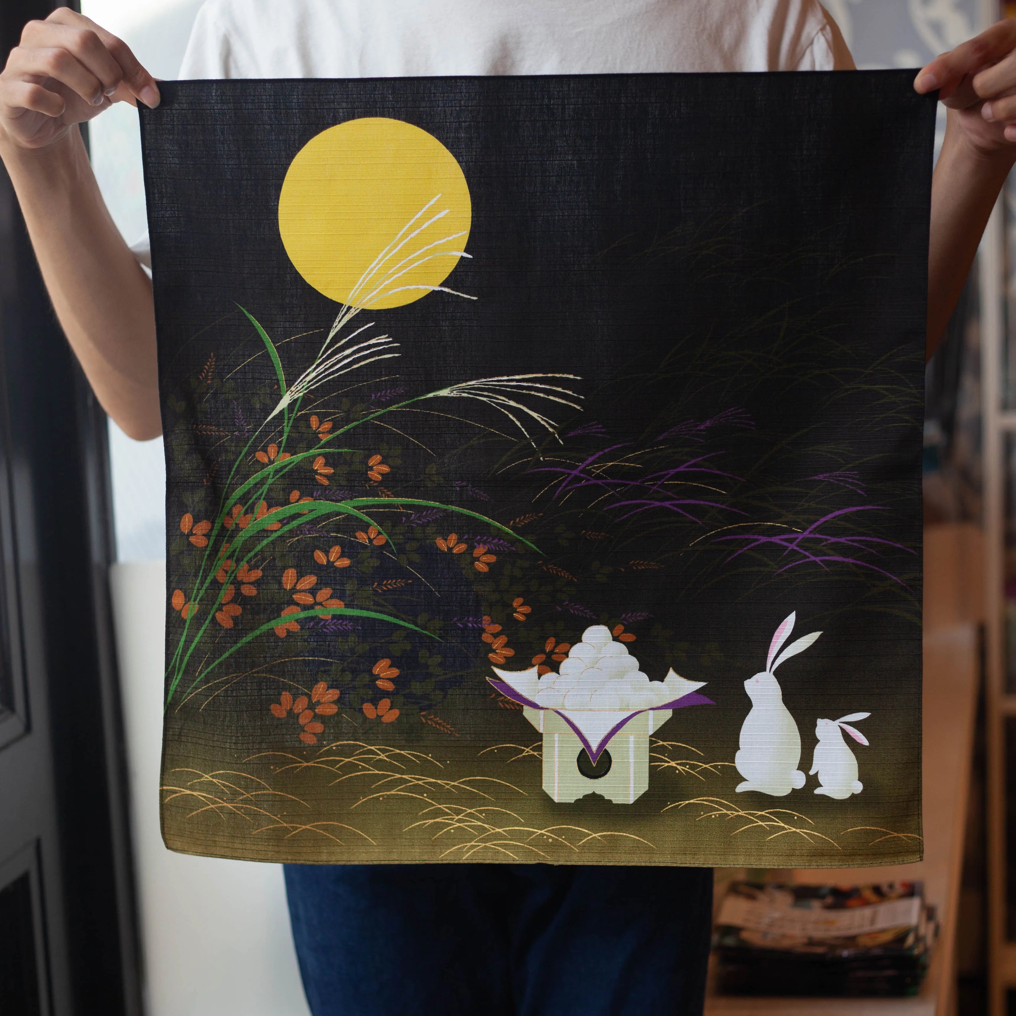 Saijiki Furoshiki 50cm | O Tsukimi