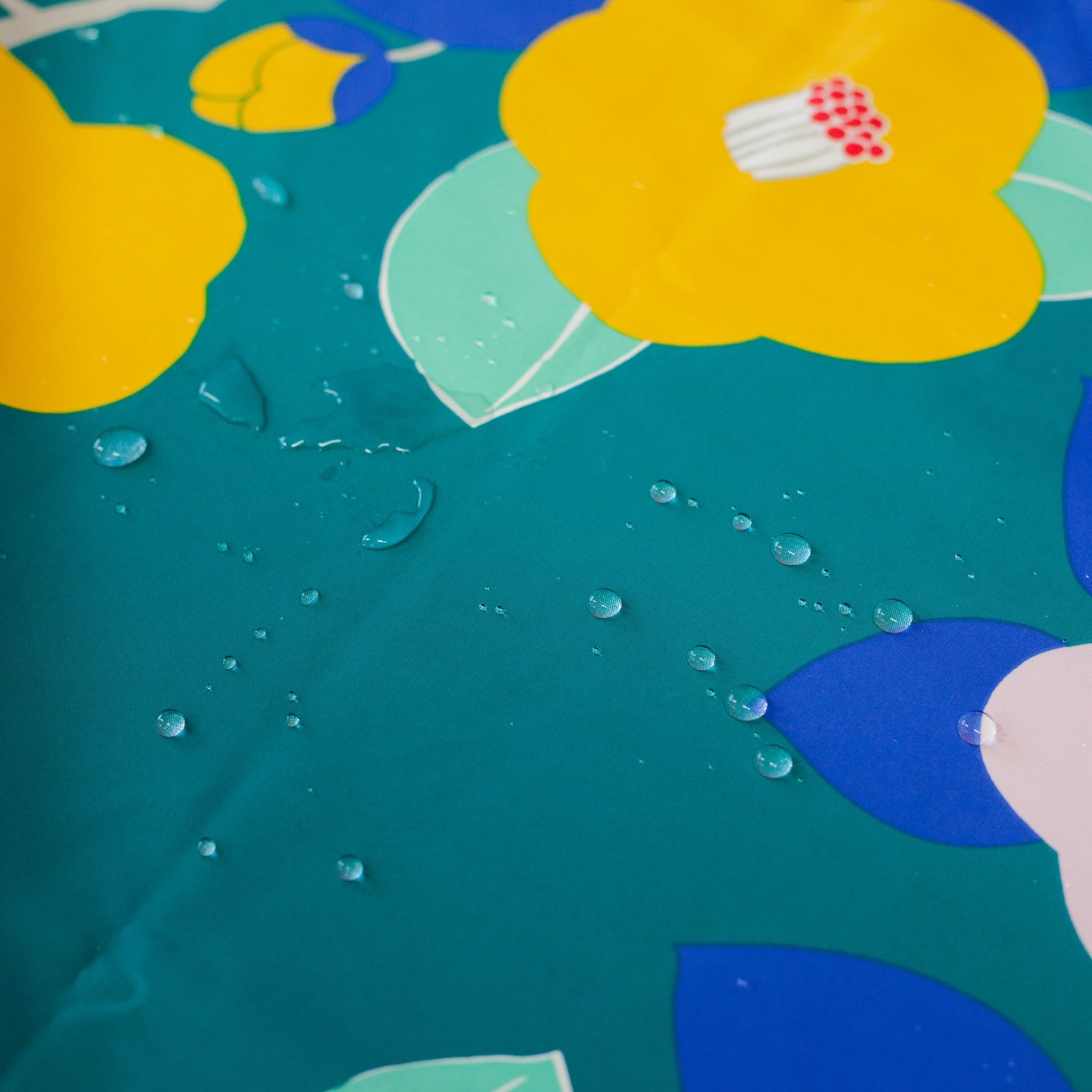 Furoshiki repelente al agua Aquadrop de 70 cm | Tsubaki (verde)