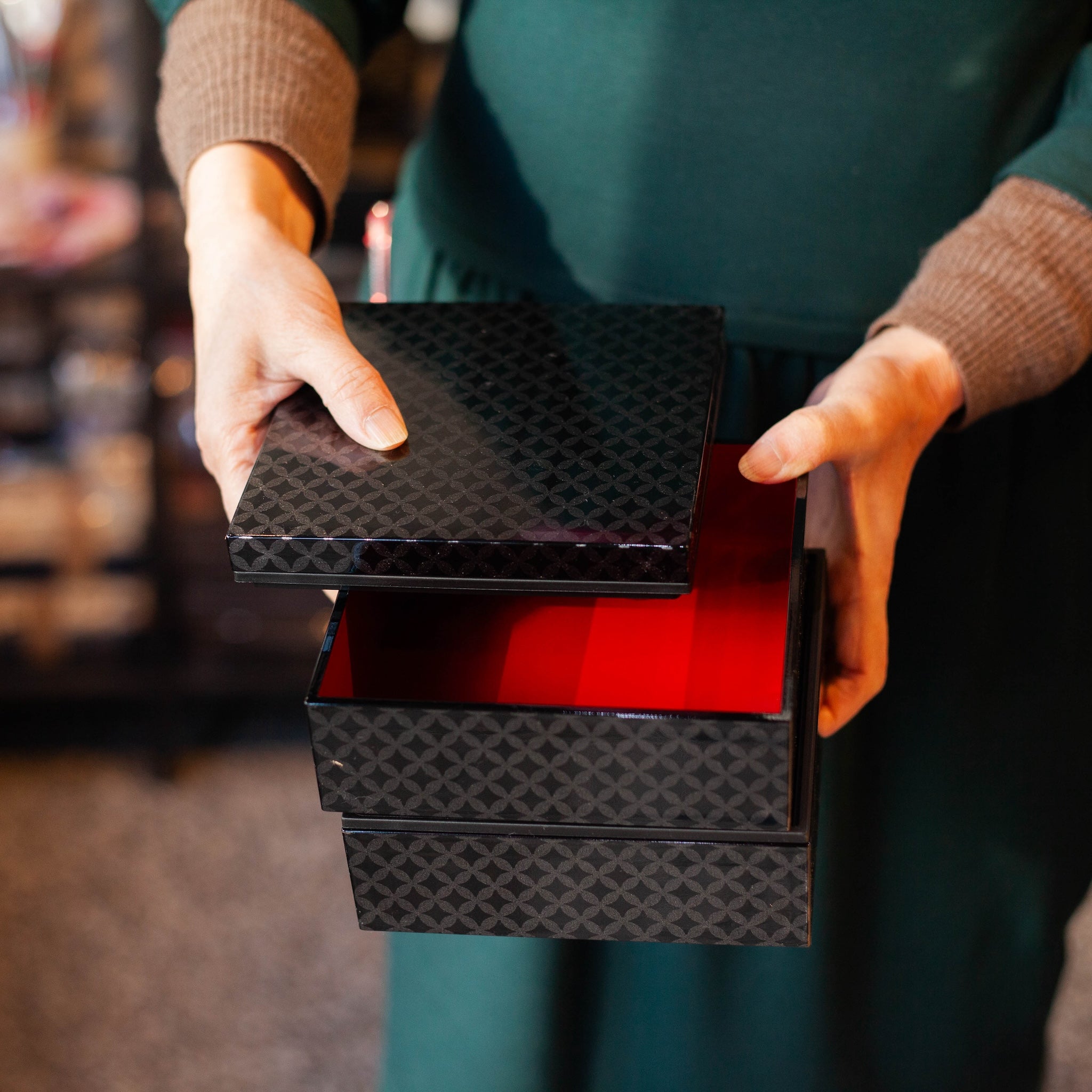 Caja bento para picnic con diseño japonés Wamon