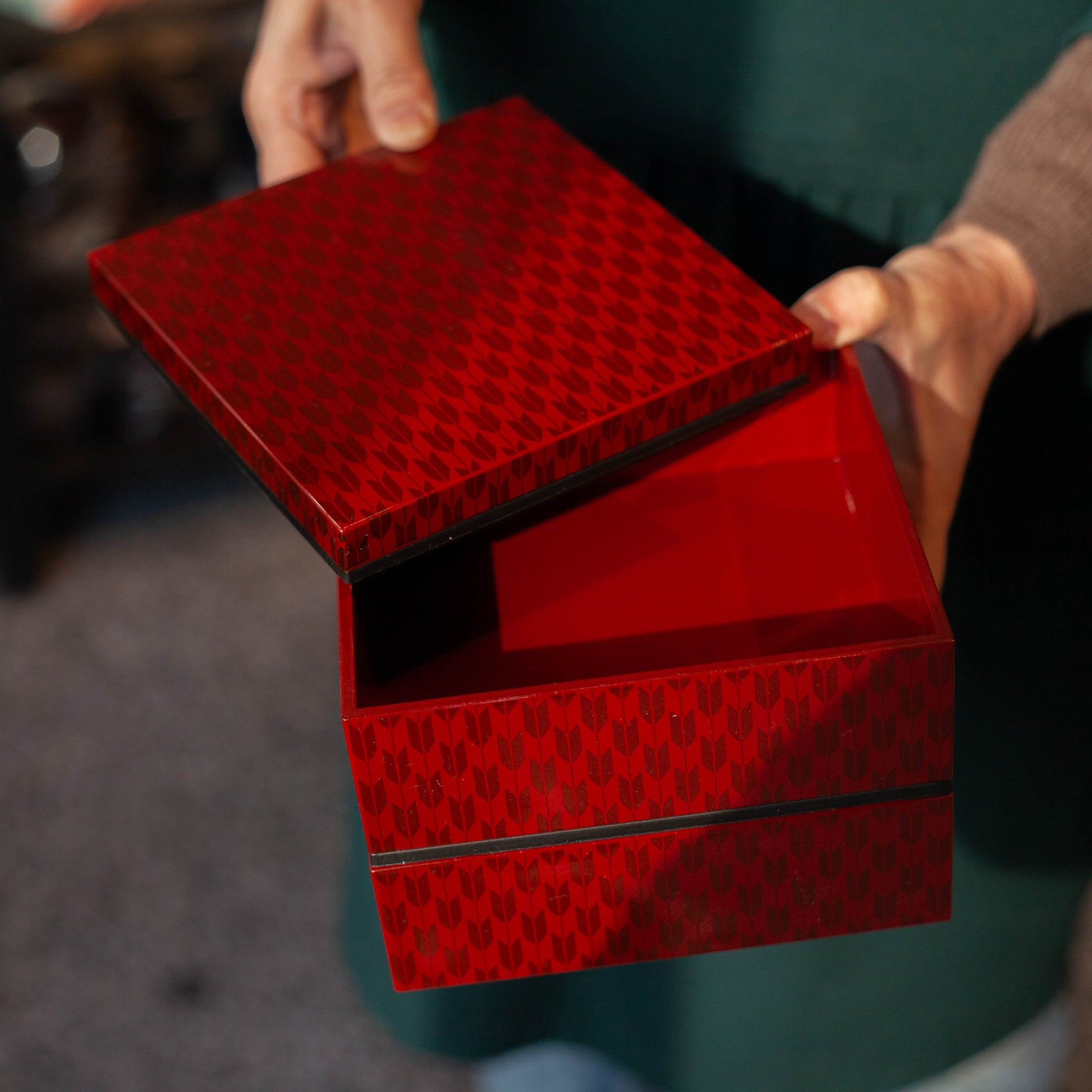 Wamon Picknick-Bento-Box mit japanischem Muster