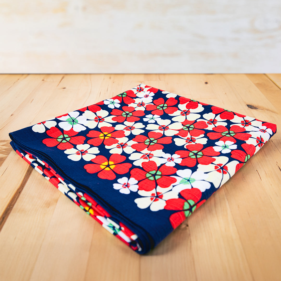 Isetatsu Furoshiki 90cm | Hana (navy)