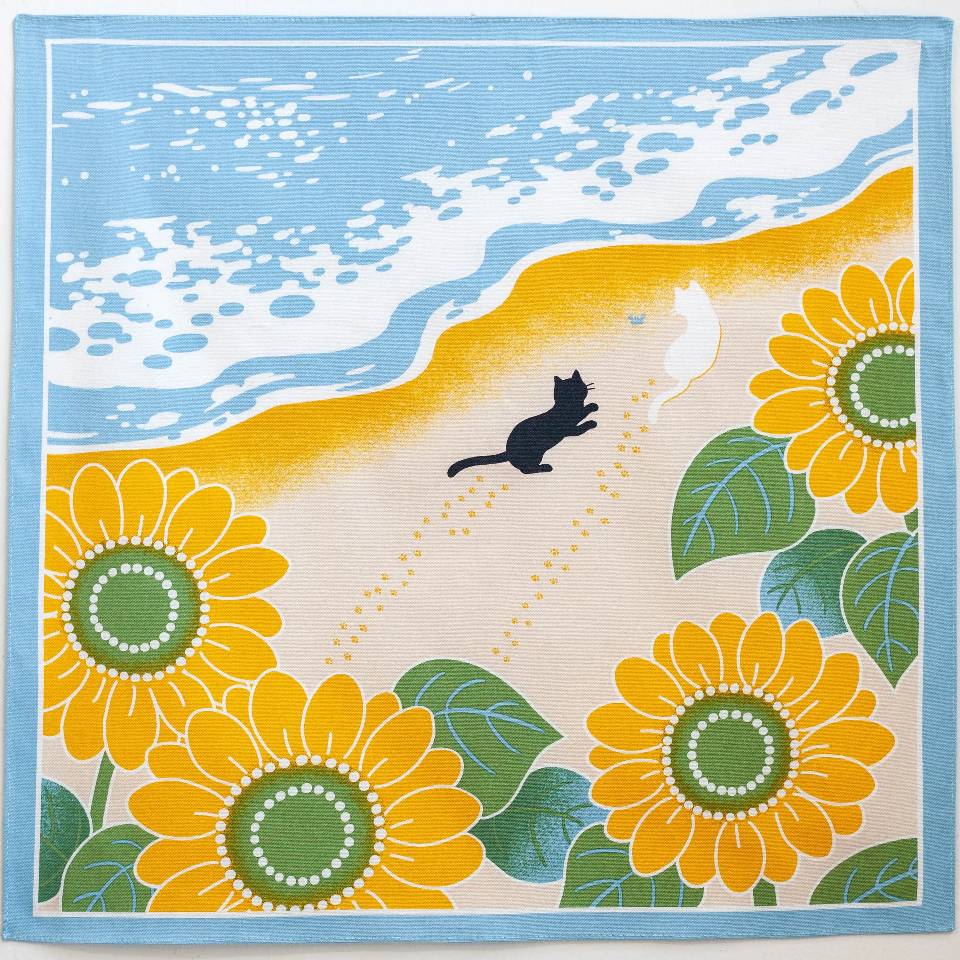 Shiki Neko Summer Furoshiki 50cm