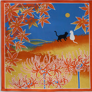 Shiki Neko Fall Furoshiki 50cm