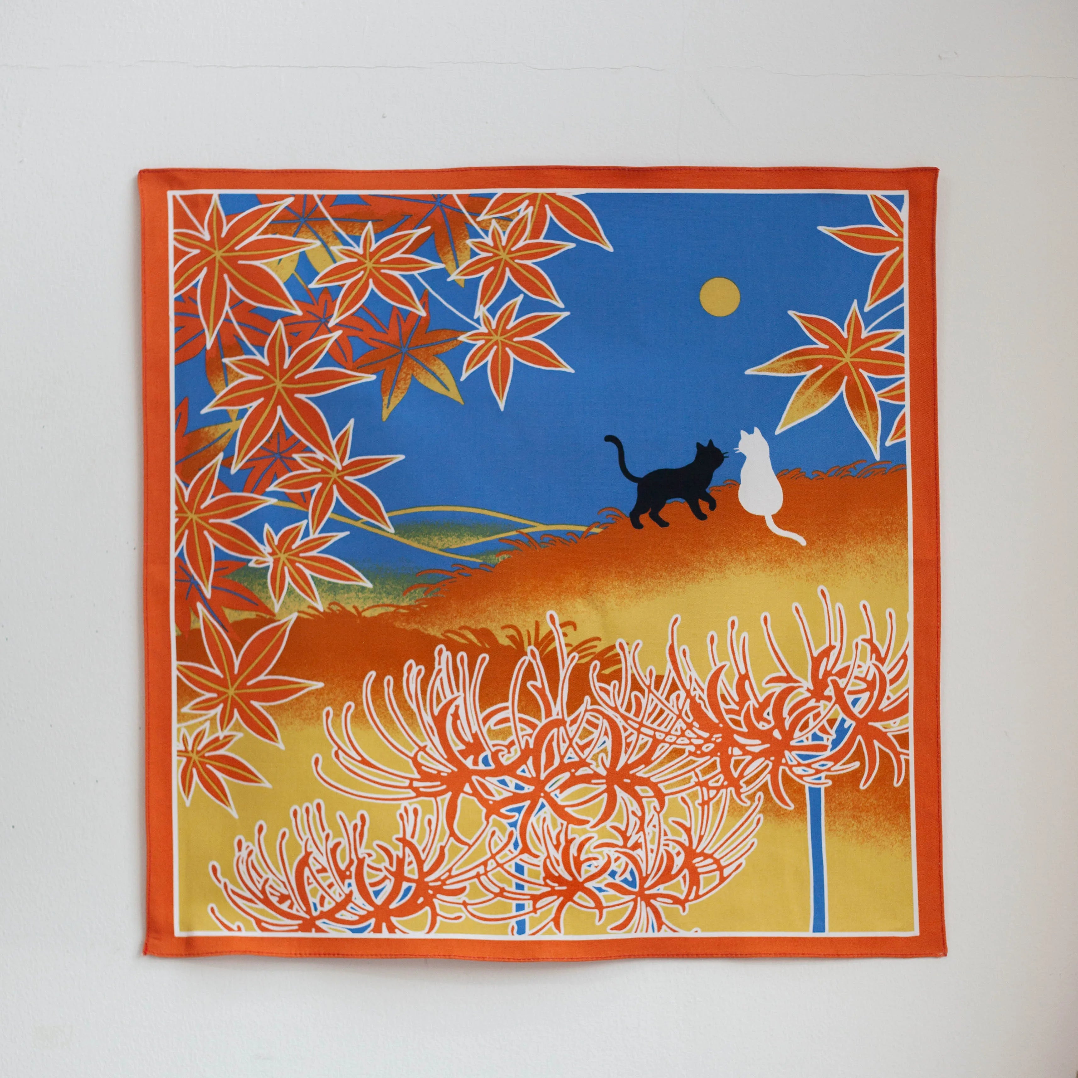 Shiki Neko Fall Furoshiki 50cm
