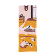 Kotatsu Neko Tenugui