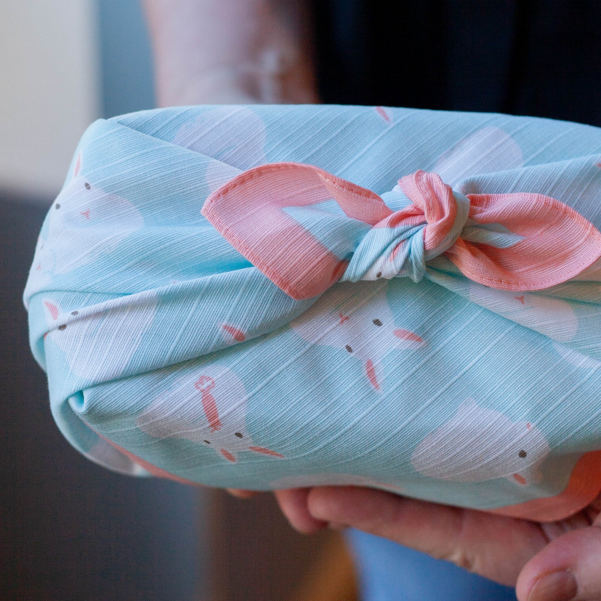 Fluffy Bunny Furoshiki  50cm