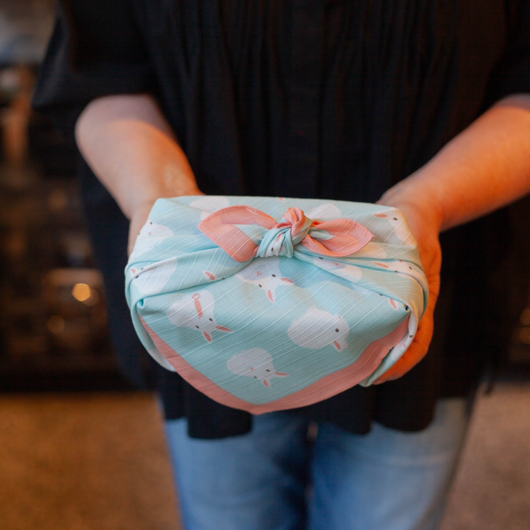 Fluffy Bunny Furoshiki  50cm