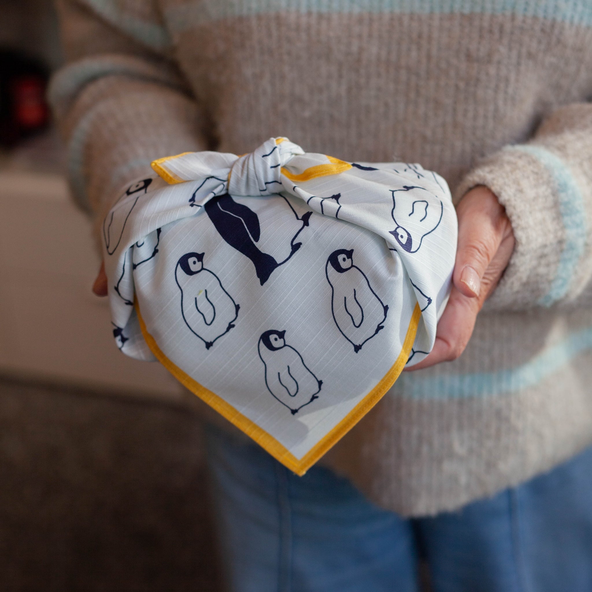 Penguin Furoshiki 50cm