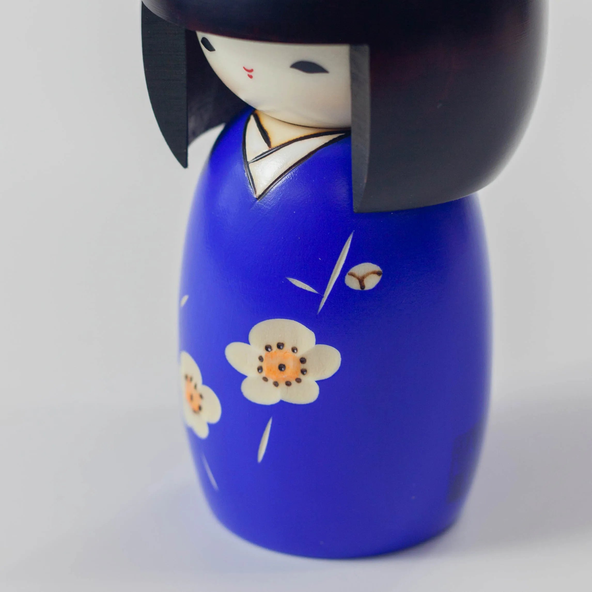Kokeshi Wood Doll | Kaika (blue)