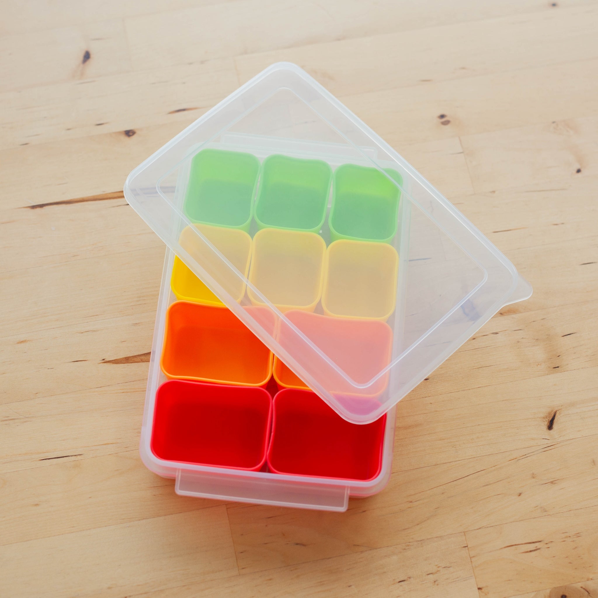 Juego de vasos divisores de silicona | Rectángulo
