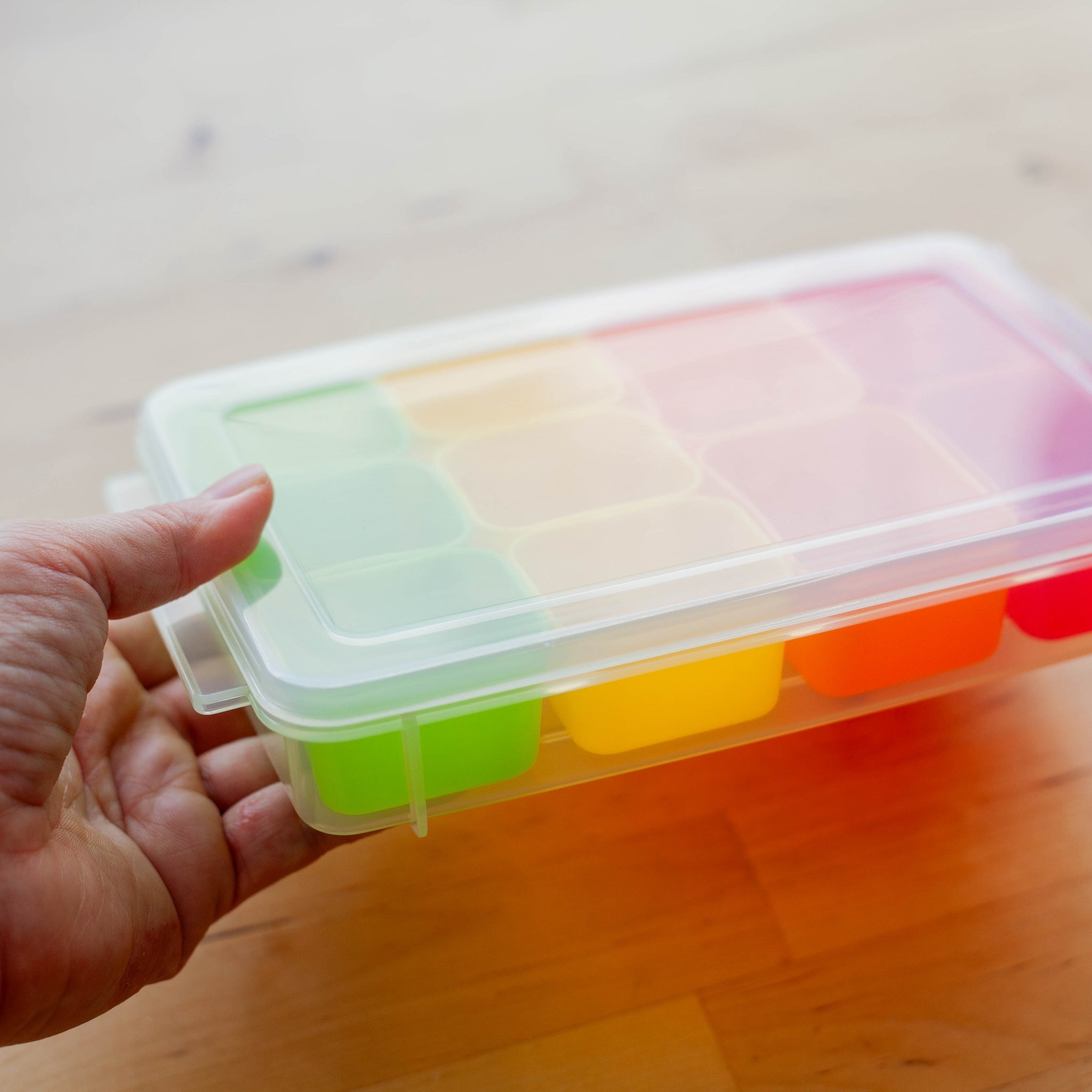 Juego de vasos divisores de silicona | Rectángulo