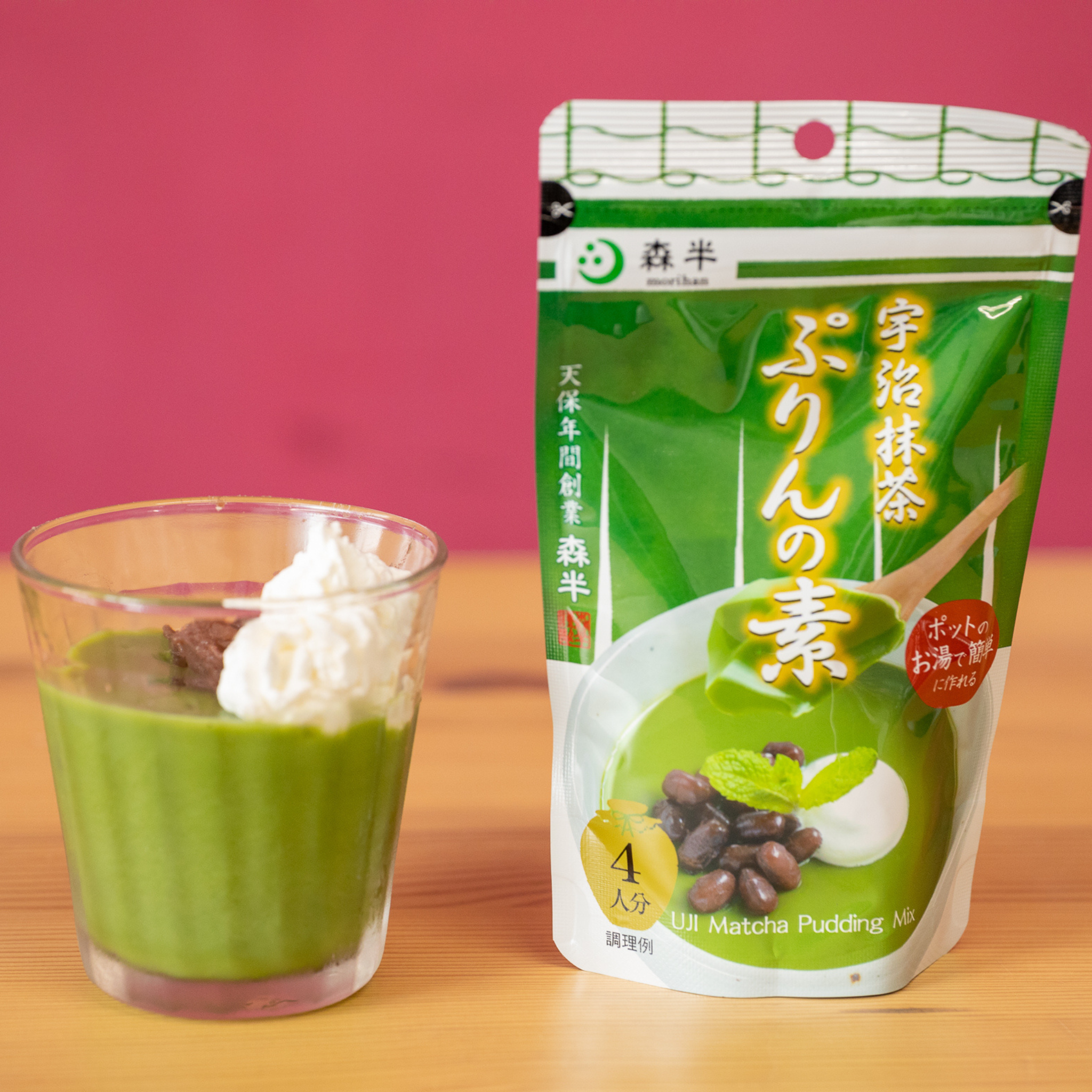 Morihan Uji Matcha Pudding Mix (80g)