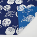 Chojyugiga Reversible Furoshiki 50cm | Navy & Blue
