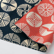 Isa Monyo Reversible Furoshiki 48cm | Sugi (red/navy)