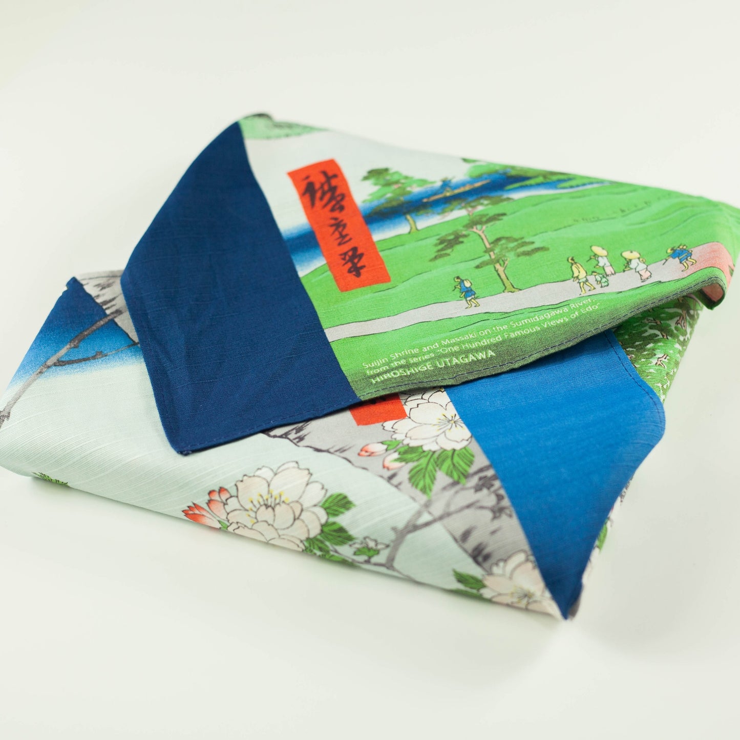 Art Furoshiki 48cm | Suijin Shrine and Massaki on the Sumida River