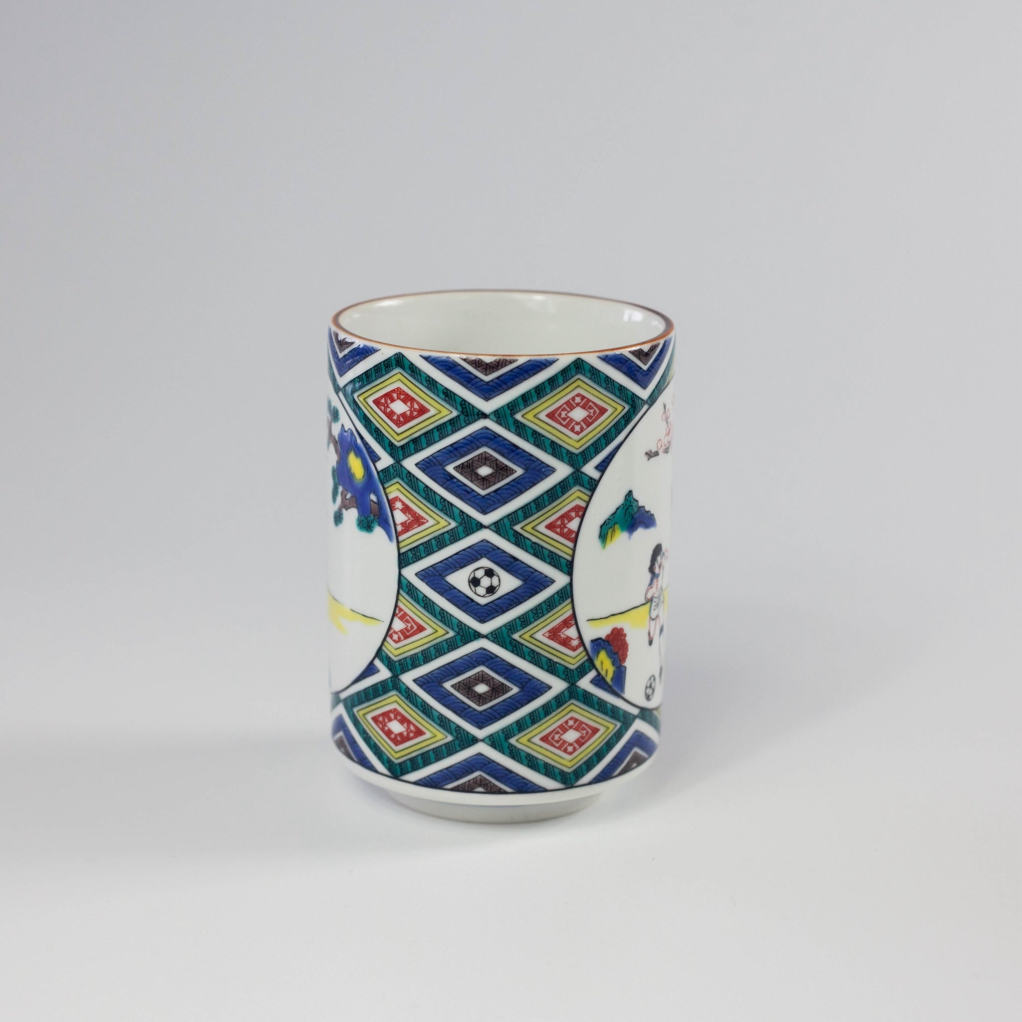 Captain Tsubasa Kutani Tea Cup – Japanese Yunomi Porcelain – Bento&co