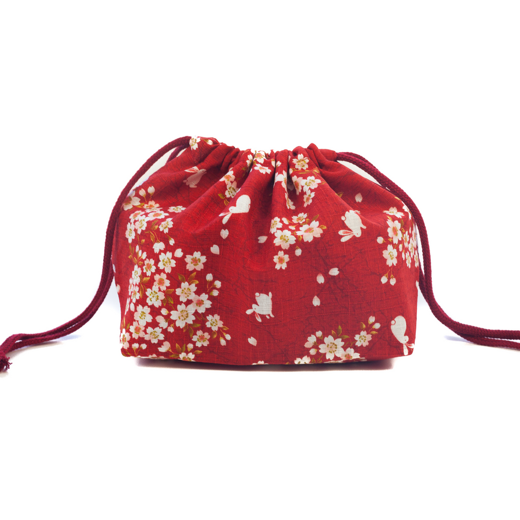 Bolsa Bento Conejo Sakura | Rojo
