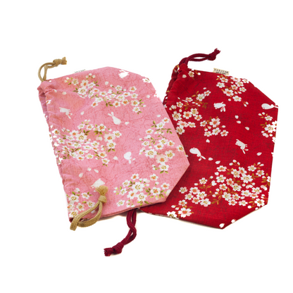 Sakura-Kaninchen-Bento-Tasche | Rot