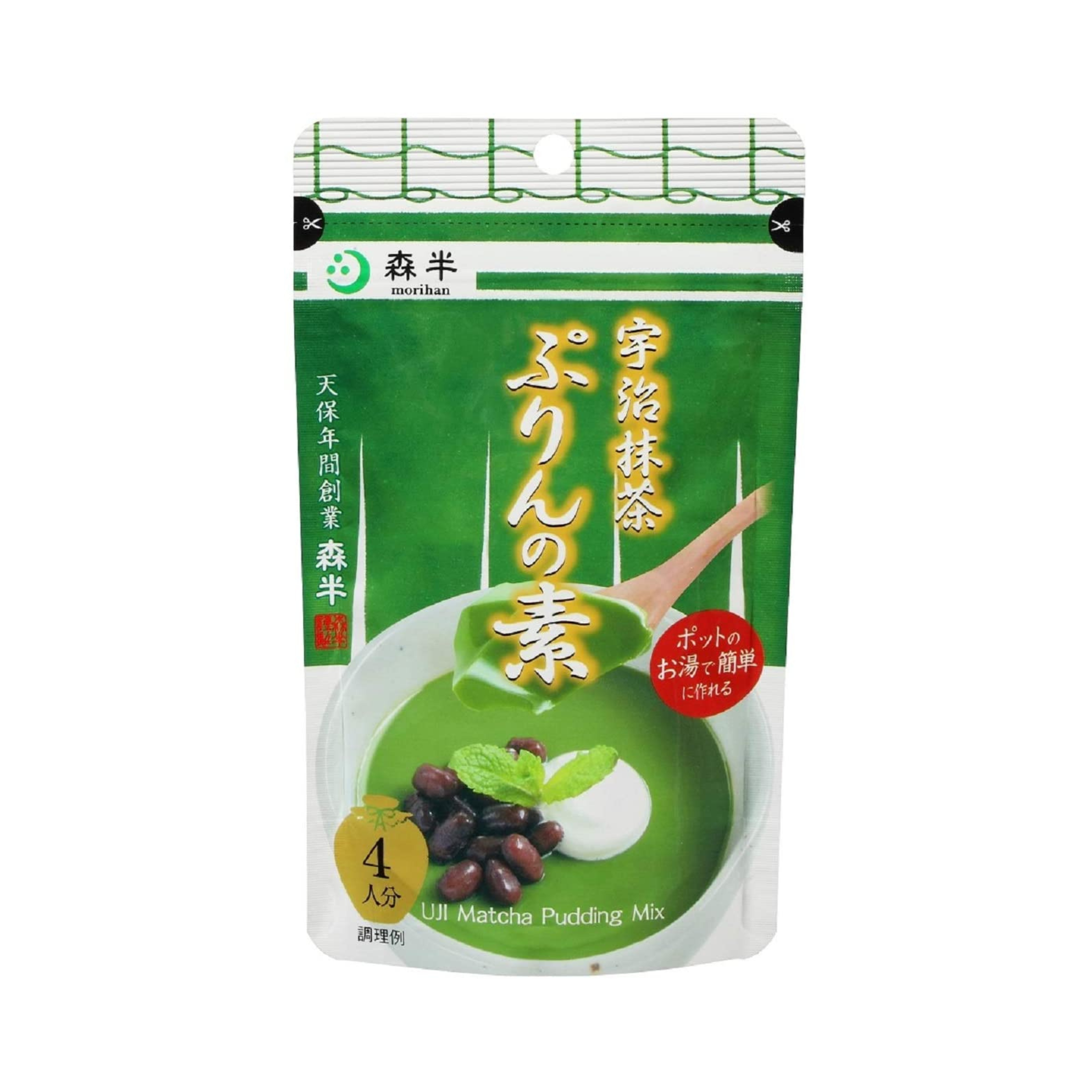 Morihan Uji Matcha Pudding Mix (80g)