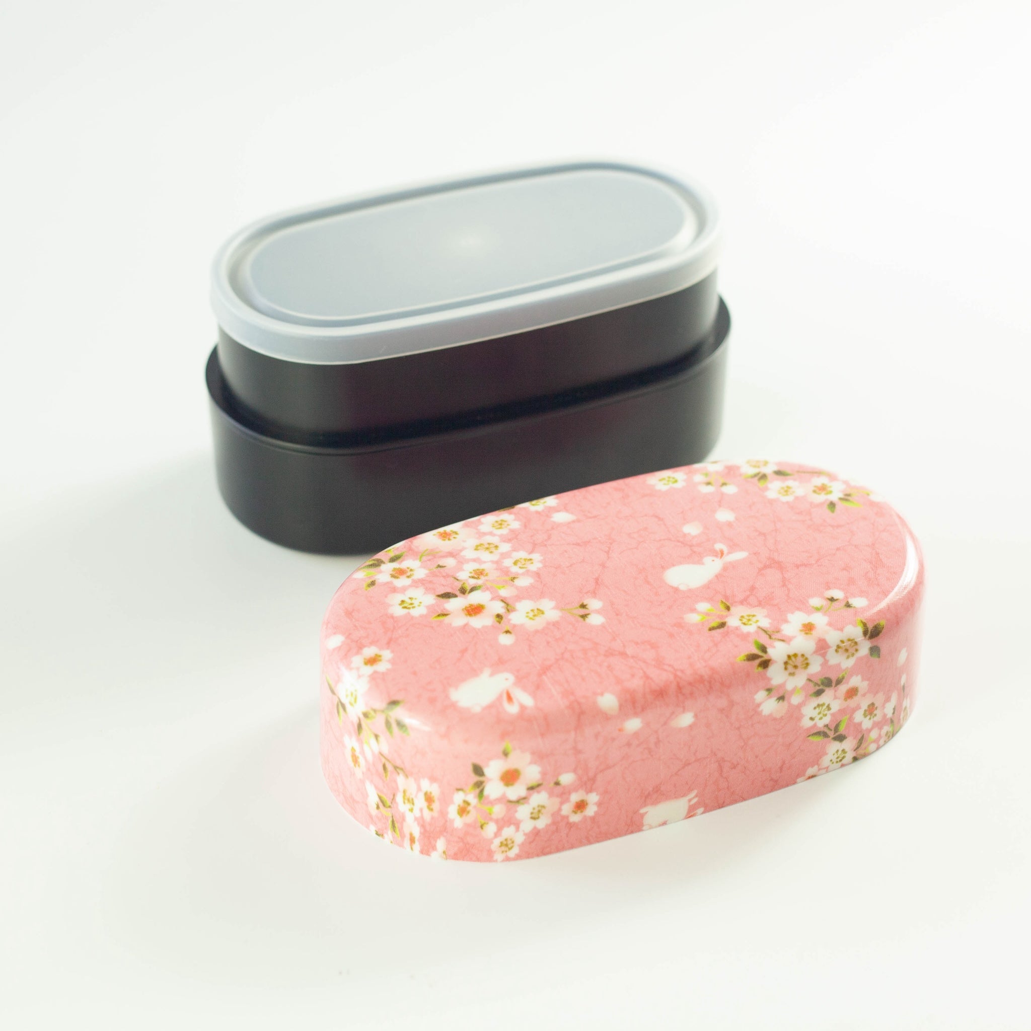 Sakura Rabbit Oval Bento Box 830ml | Pink