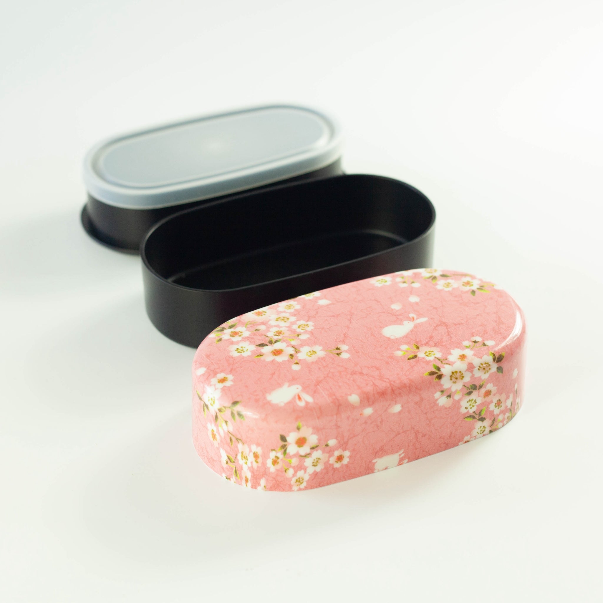 Sakura Rabbit Oval Bento Box 830ml | Pink