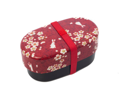 Paquete Bento Conejo Sakura | Rojo 