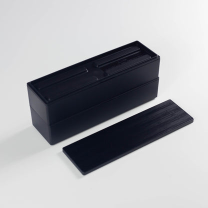 Two-tier Wood Style Bento Box | Long, 840mL