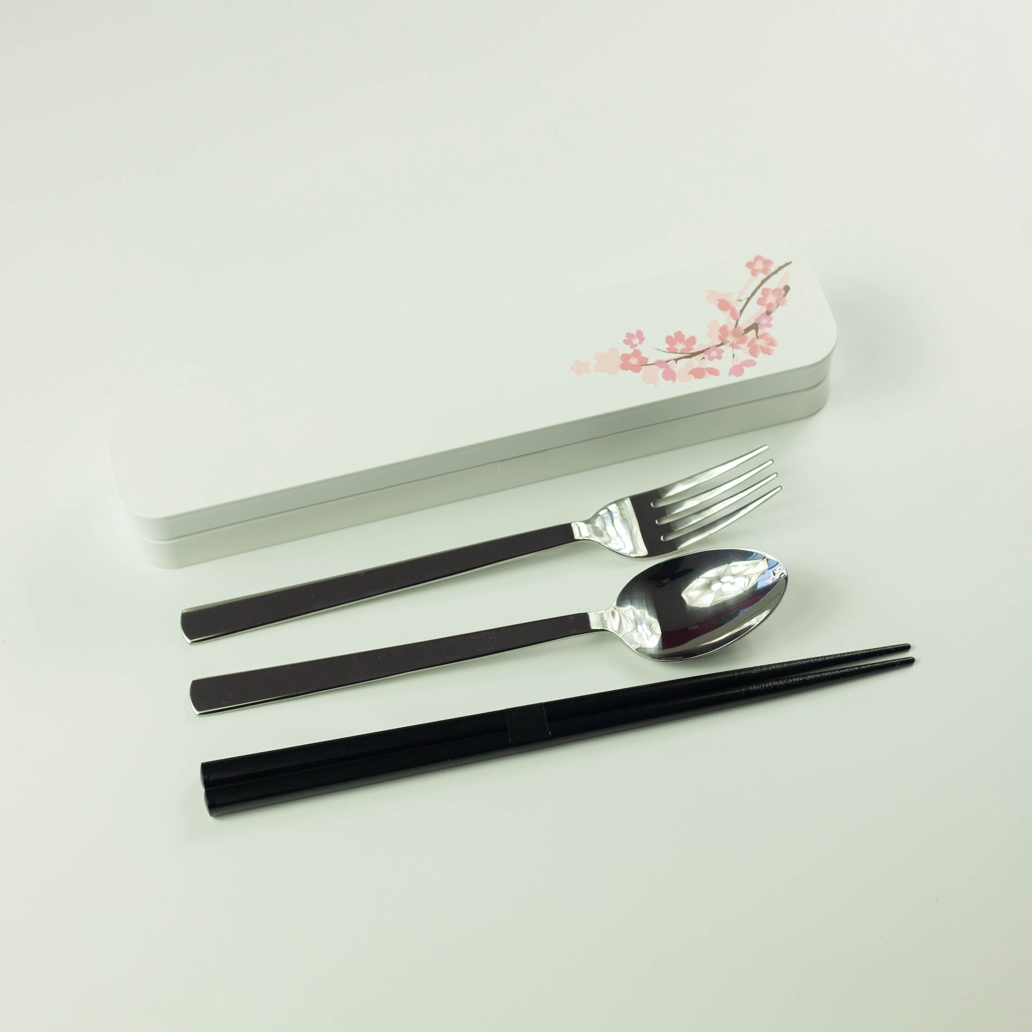 Sakura Cutlery Set | White