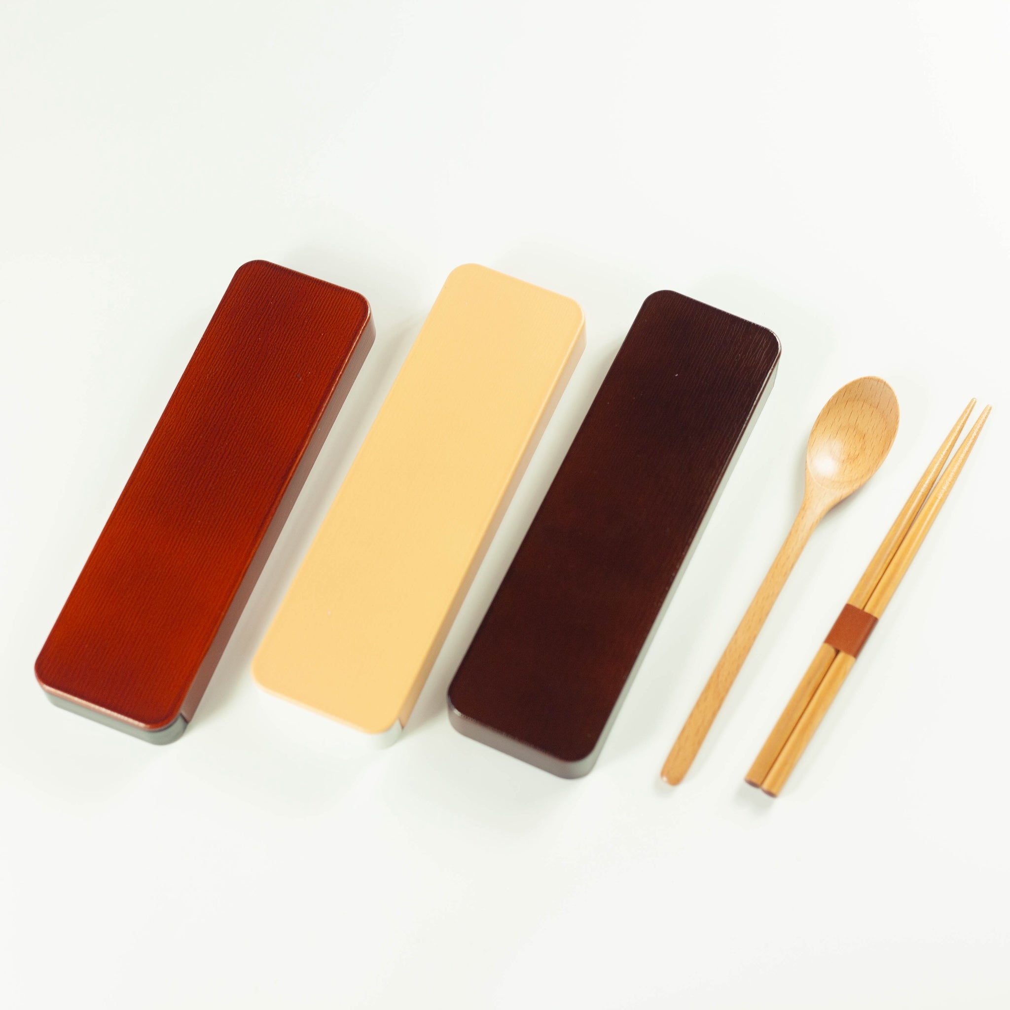 Wooden Chopstick and Spoon Set | Dark Brown