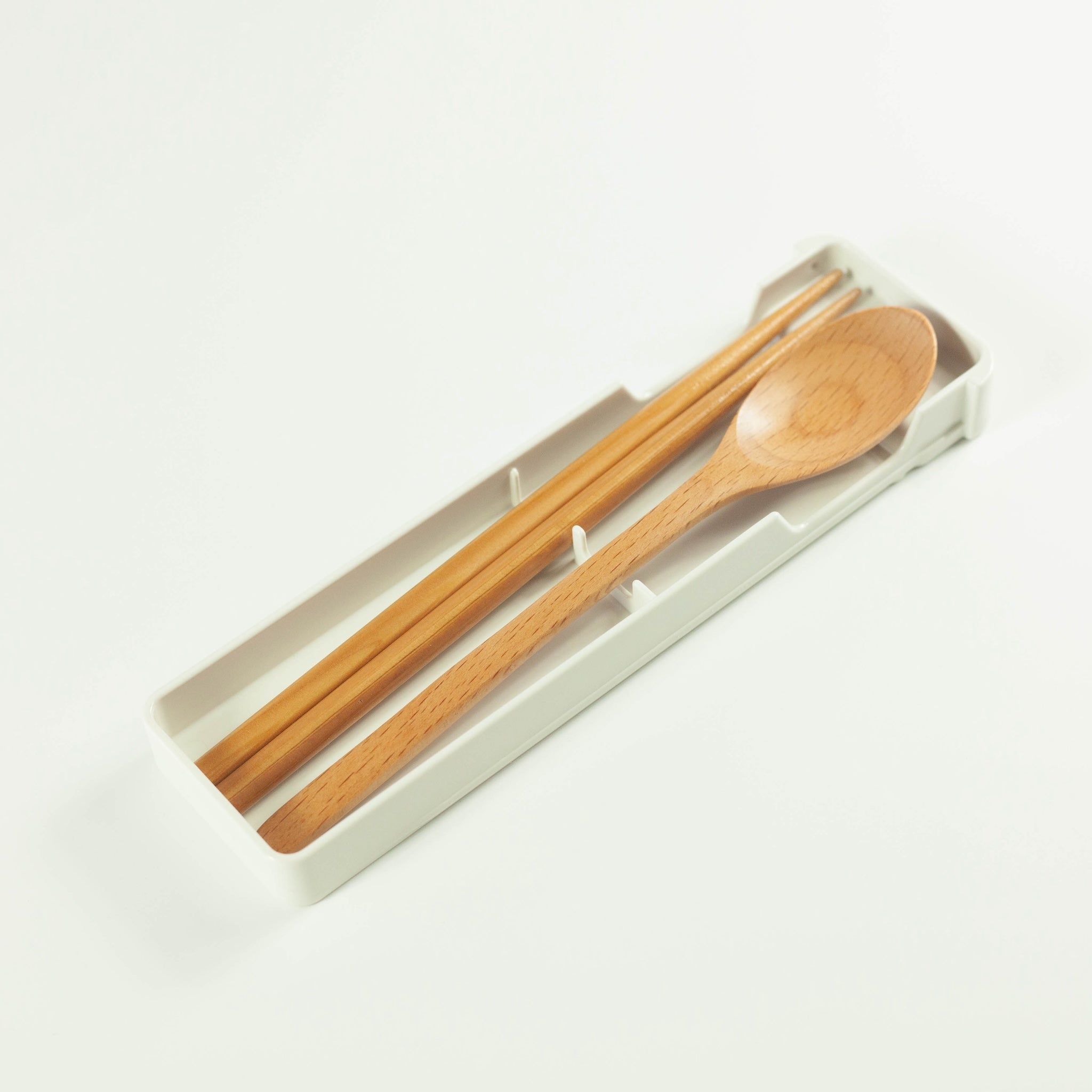Wooden Chopstick and Spoon Set | Beige