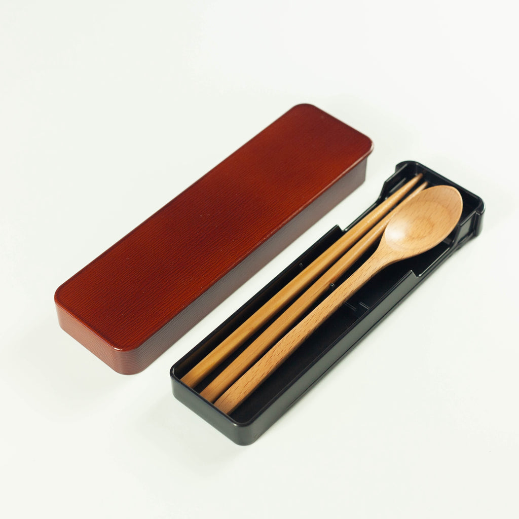 Wooden Chopstick and Spoon Set | Light Brown