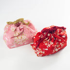 Sakura Rabbit Bento Bag | Red