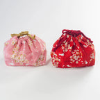 Sakura Rabbit Bento Bag | Red