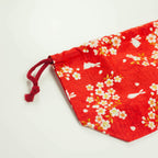 Sakura Rabbit Bento Bag | Red