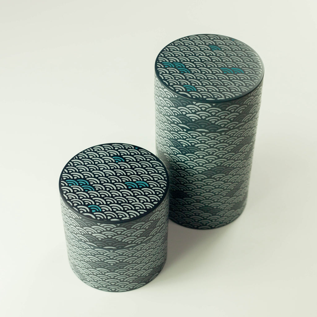 Seigaiha Navy Tea Canister | Small (350mL)
