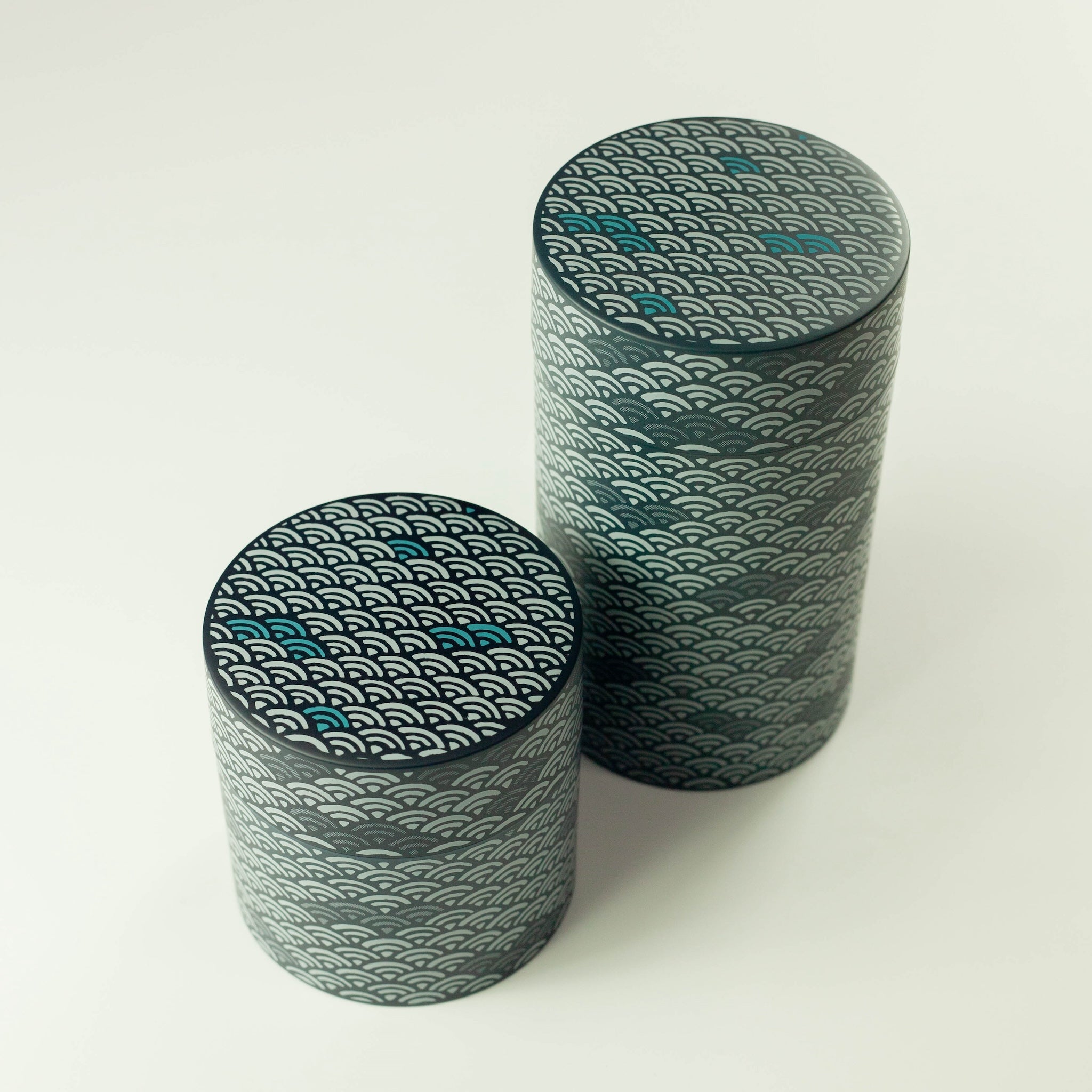 Seigaiha Navy Tea Canister | Small (350mL)