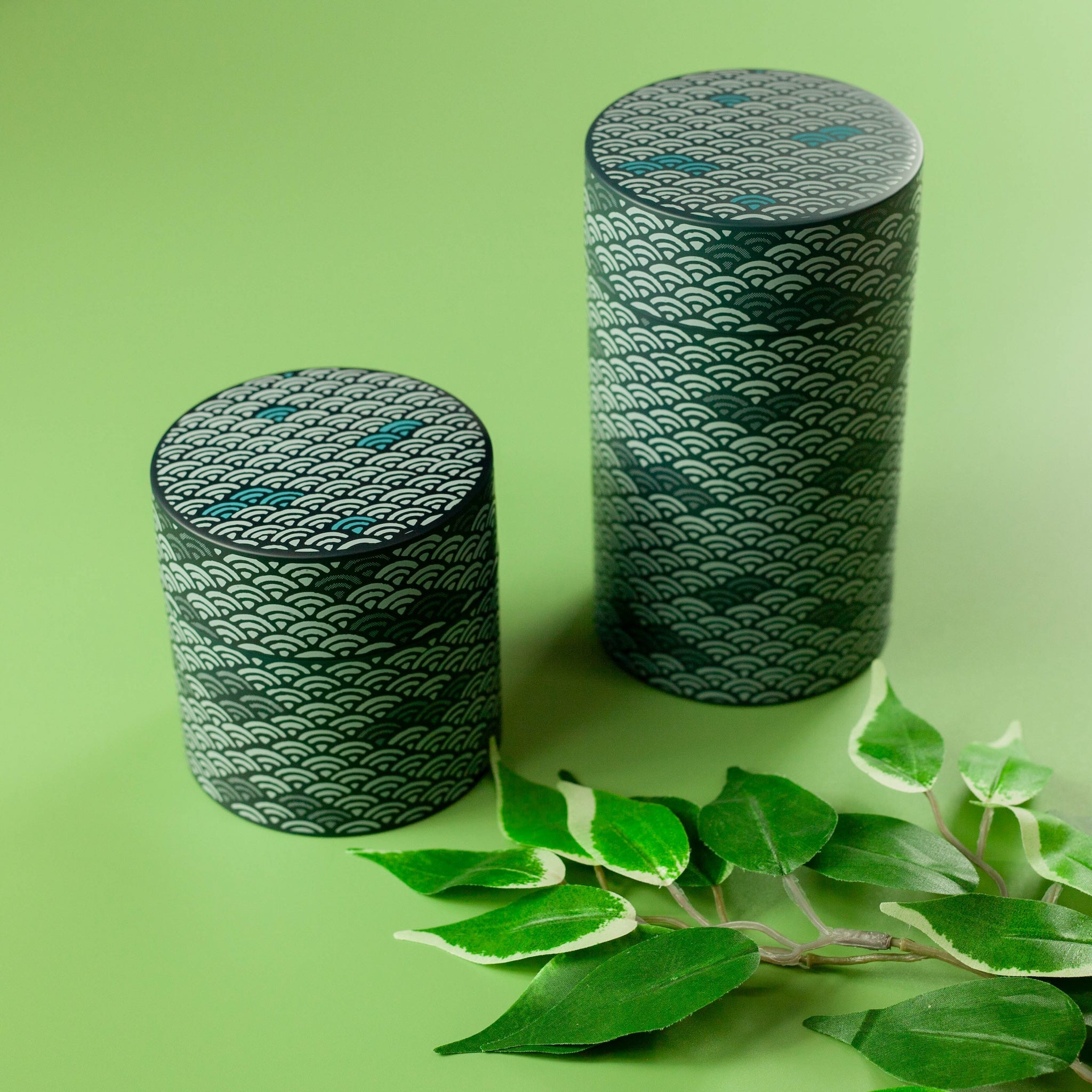 Seigaiha Navy Tea Canister | Small (350mL)