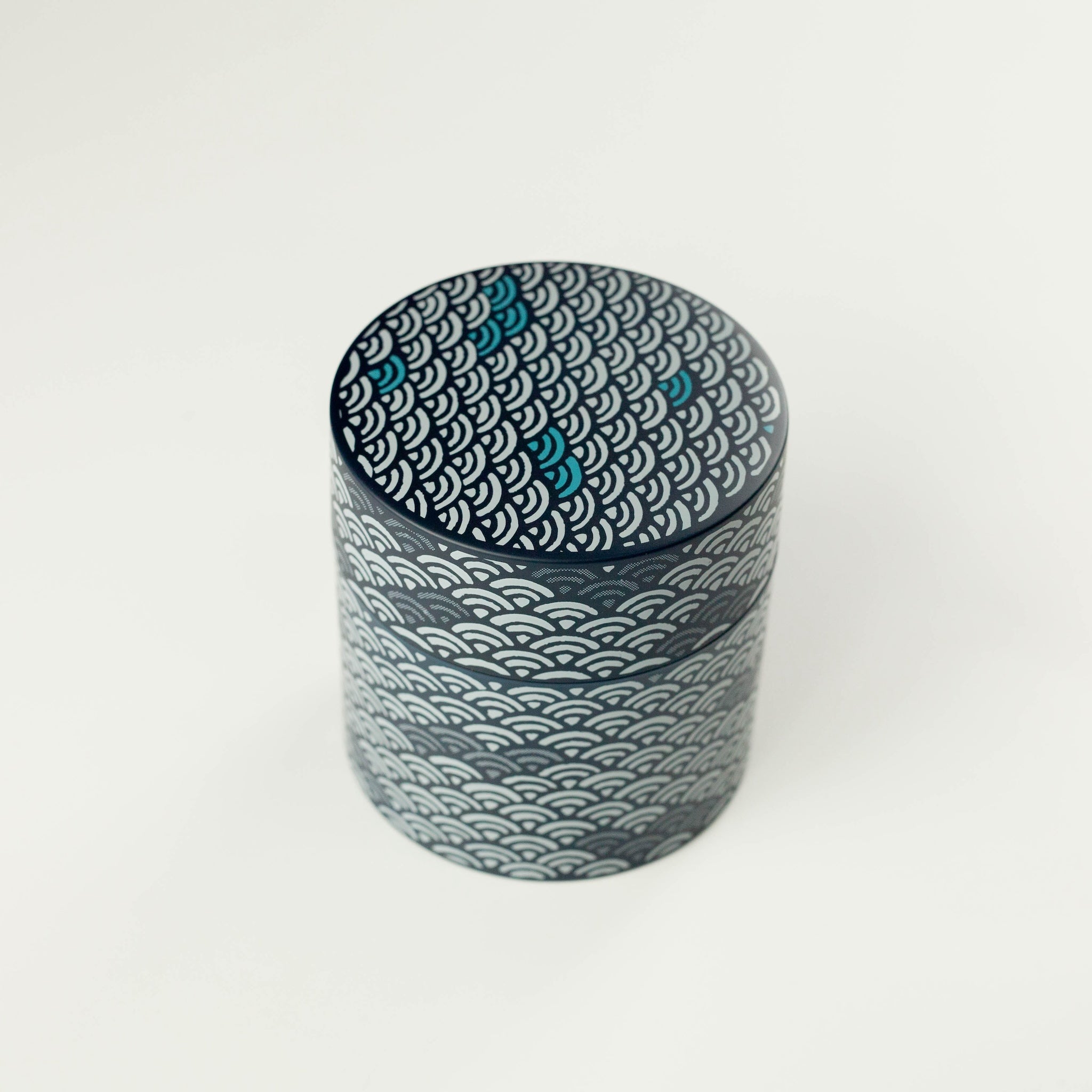 Seigaiha Navy Tea Canister | Small (350mL)