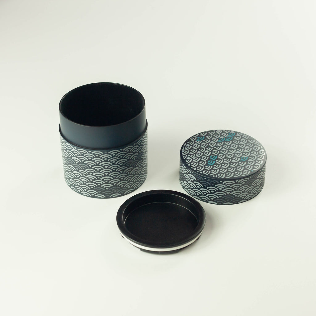 Seigaiha Navy Tea Canister | Small (350mL)