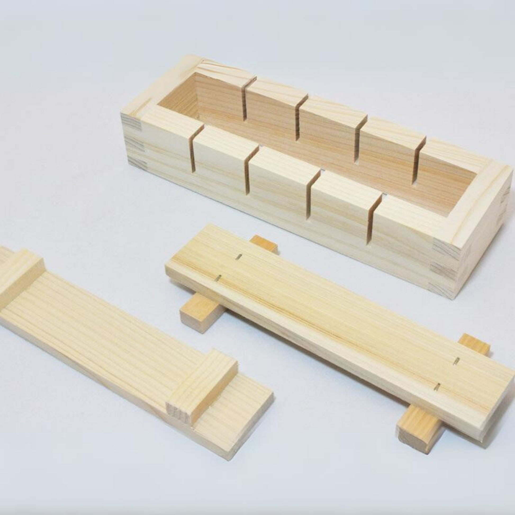 Wooden Rectangular Sushi Press Mold Box japanese kitchen Sushi