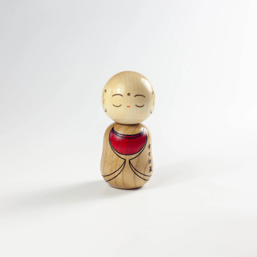 Muñeca de madera Kokeshi | Happy Ojizosan 
