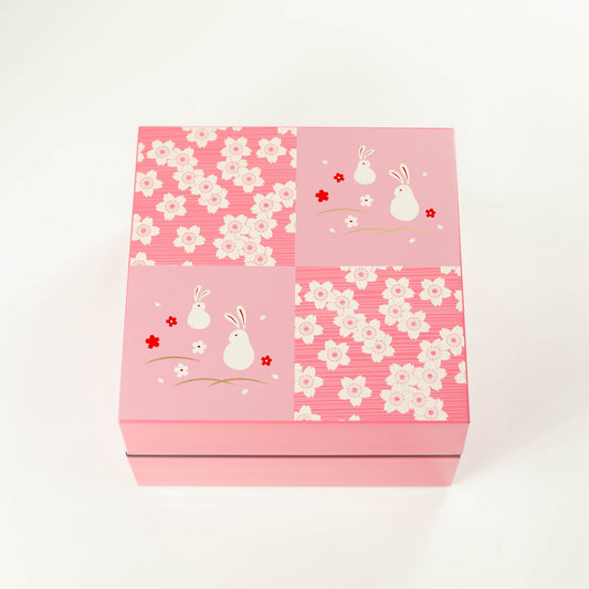 Caja Bento Picnic Conejo Sakura Hanami (18cm)