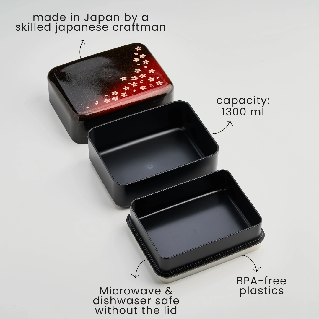 Sakura Petals Big Bento Box 1300 ml