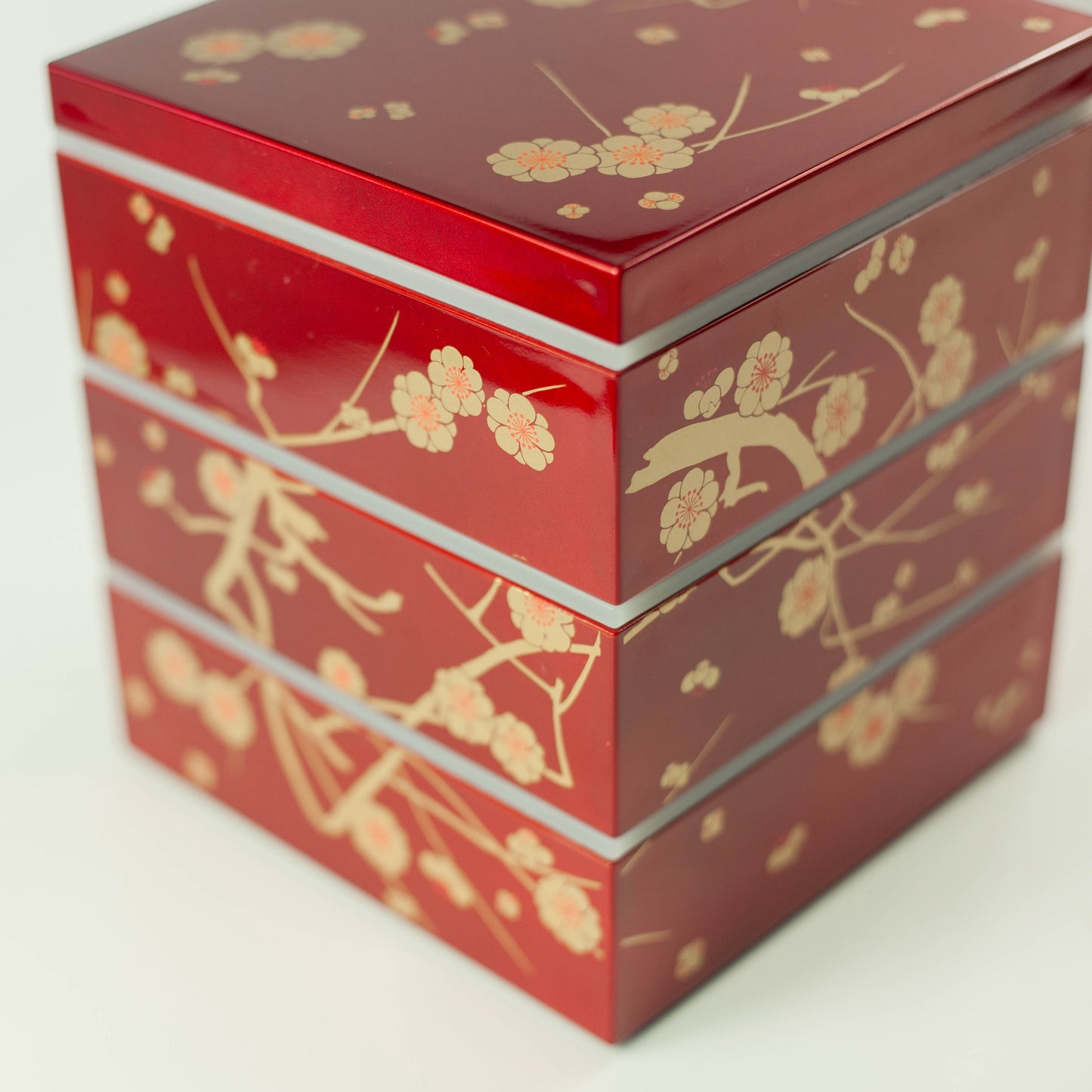 Plum Blossom Bento Box | Red (15cm)