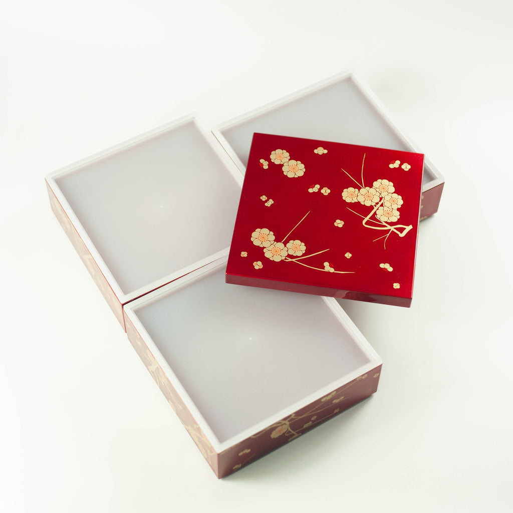Plum Blossom Bento Box | Red (15cm)