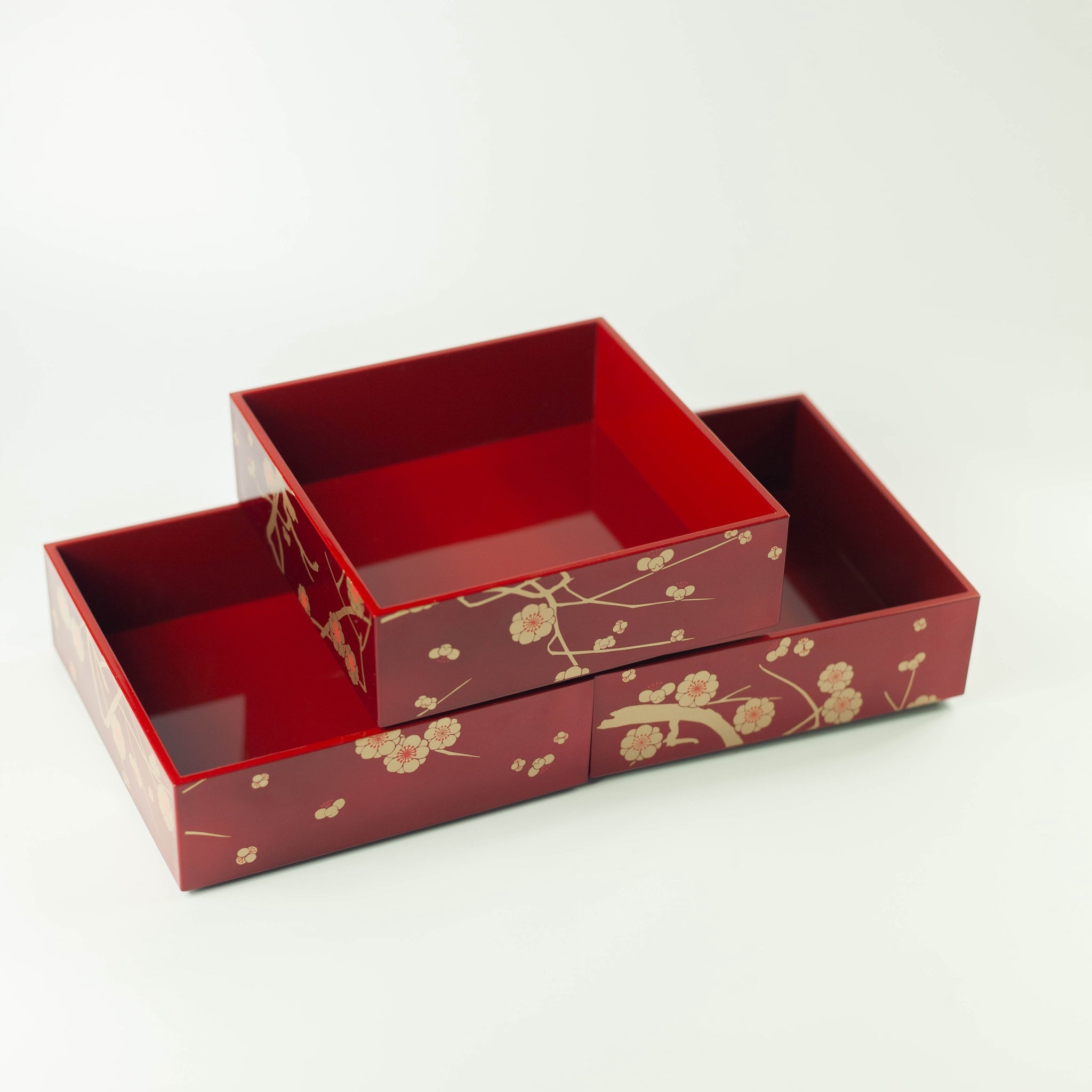 Plum Blossom Bento Box | Red (15cm)
