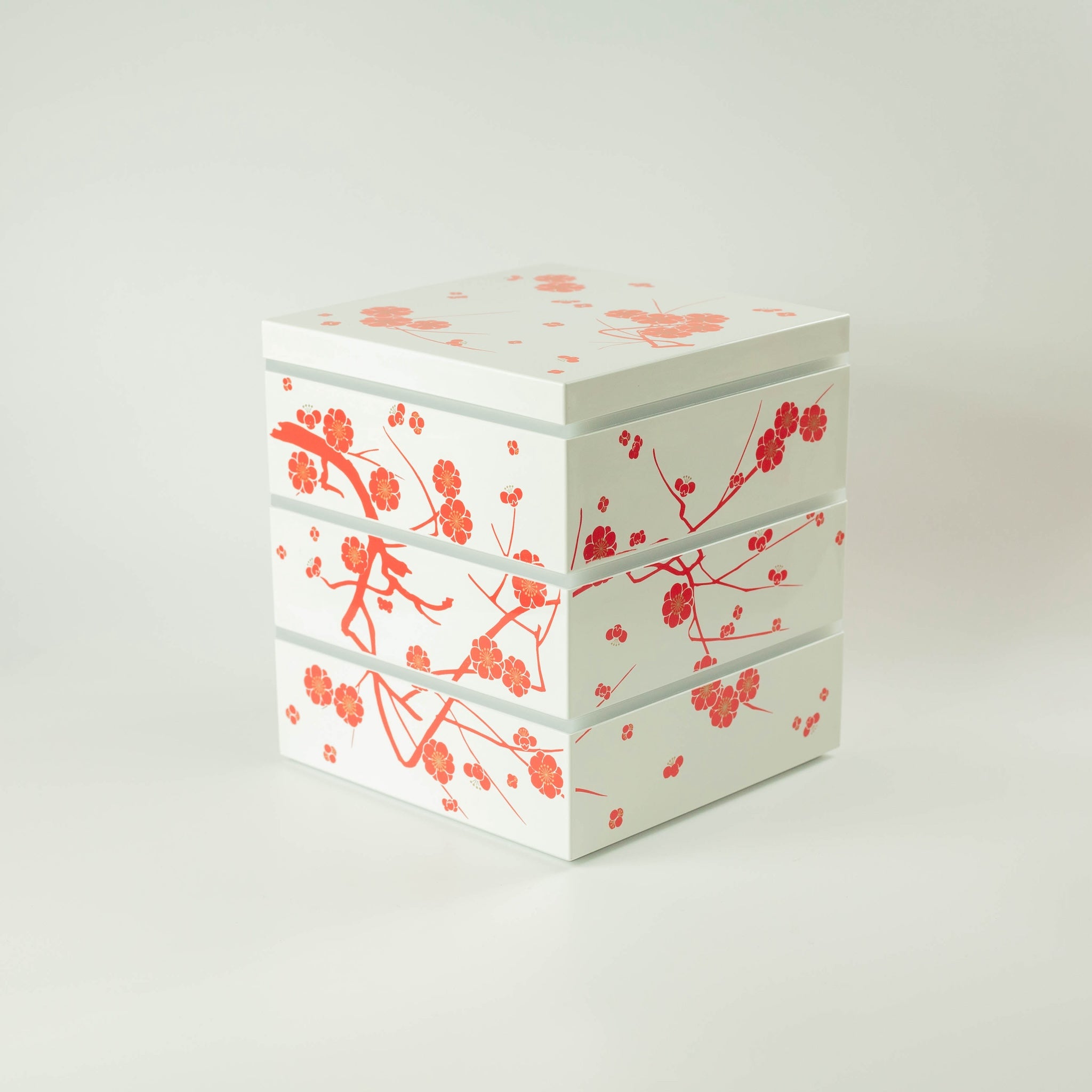 Plum Blossom Bento Box | White (15cm)