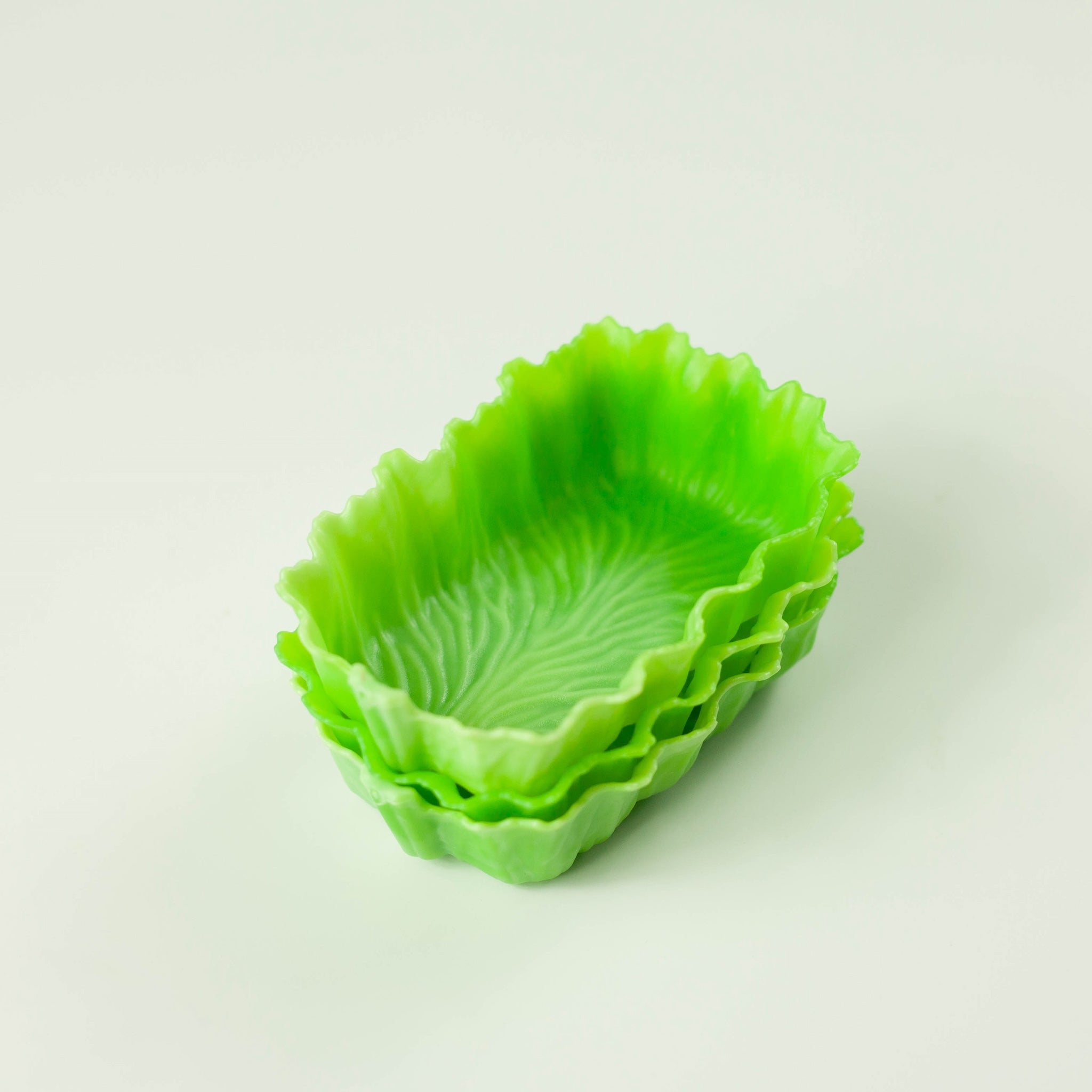 Tazas de verduras verdes | Rectángulo